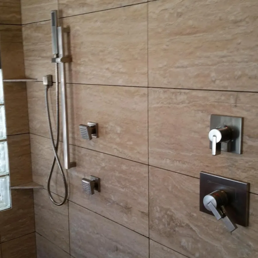 Shower fixture installation for Frozen Pipe Repair in Center Line